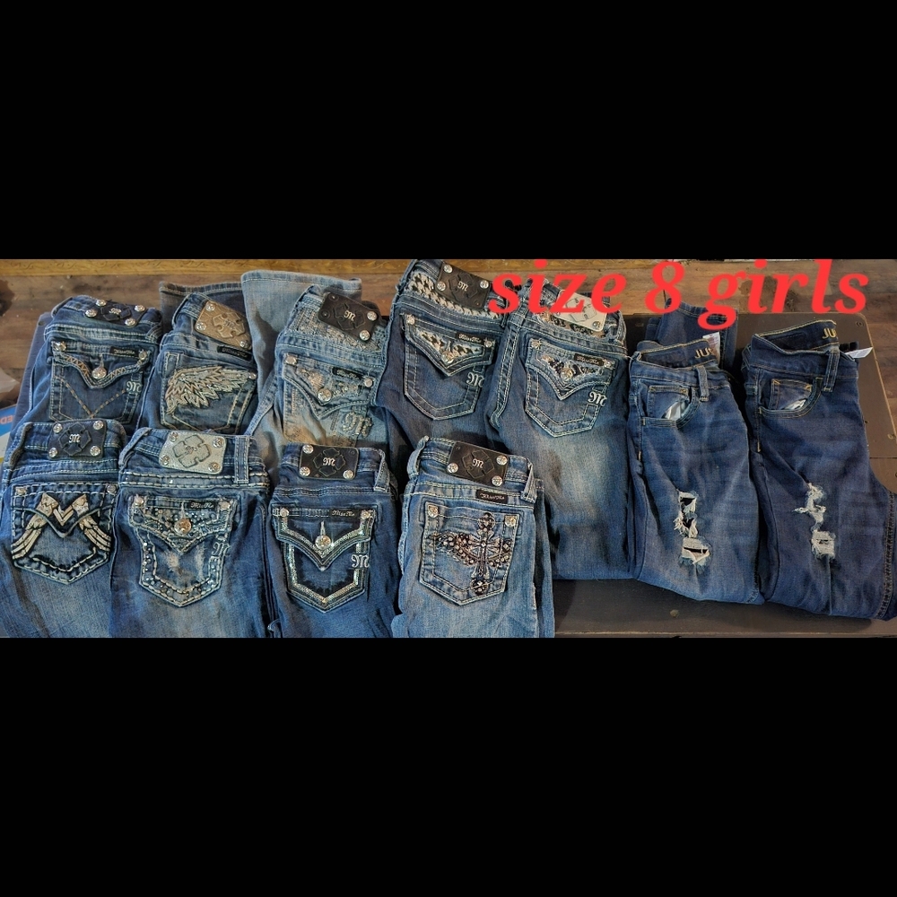 Girls' Blue Denim Jeans Collection